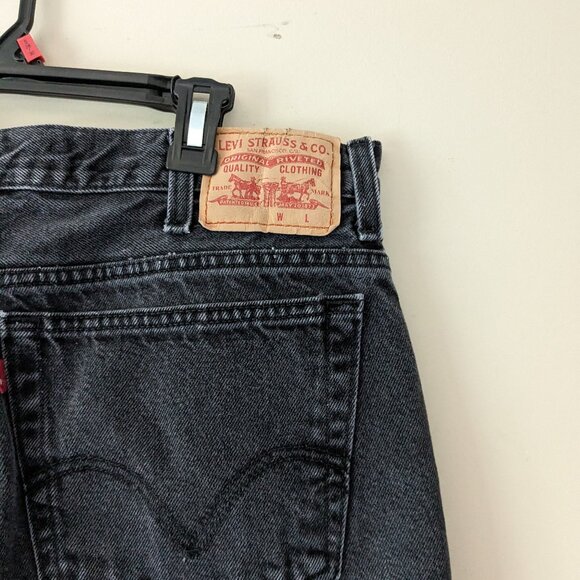 Black Levi's Slim Fit Straight Leg Jeans - Picture 4 of 4